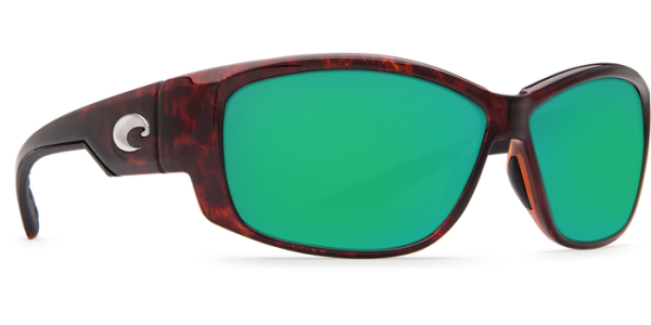 Costa Del Mar Luke Polarized Sunglasses Tortoise Green Mirror Poly